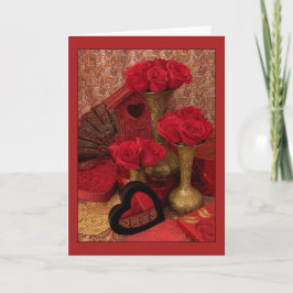 Grenzüberschreitende Rose I Feiertagskarte