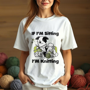 Grenzwurzhund mit Schaf-Strickgarnliebhaber Tri-Blend Shirt