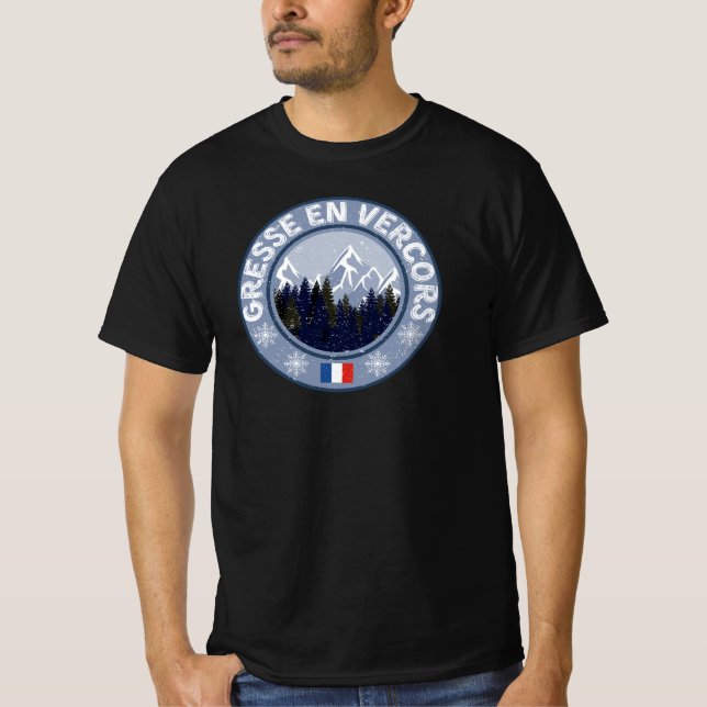 Gresse in Vercors Skistation T-Shirt (Vorderseite)