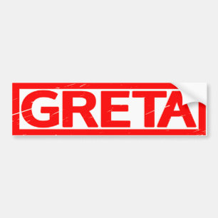 Greta Briefmarke Autoaufkleber