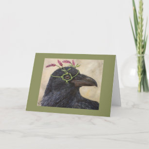 "Greta" die Rabe-Karte Karte