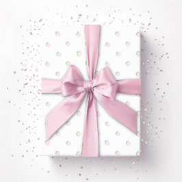 Greta Fun Dot in Rosa und Grün Geschenkpapier
