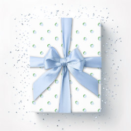Greta Fun Dot in Schiefer und Grün Geschenkpapier
