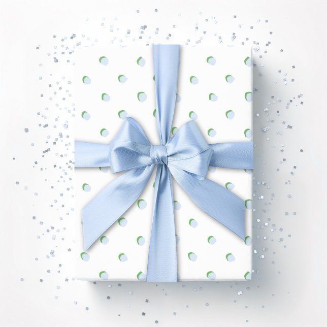 Greta Fun Dot in Slate and Green Geschenkpapier (Von Creator hochgeladen)