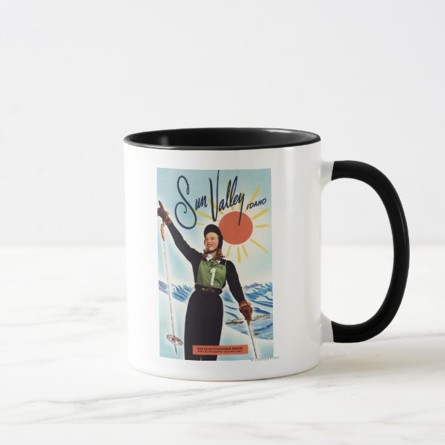 Gretchen Fraser Advertisement Poster Tasse (Rechts)