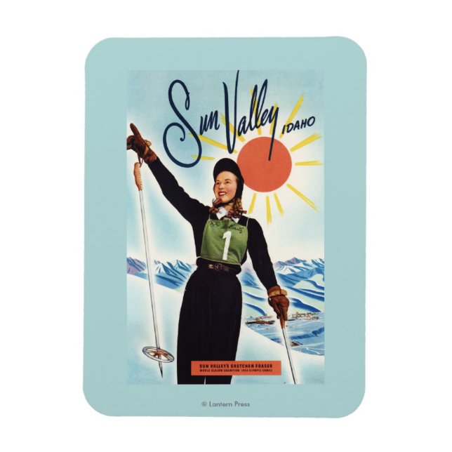 Gretchen Fraser Werbeplakat Magnet (Vertikal)