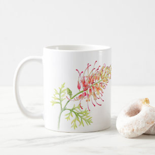 Grevillea Aquarell Blume Aquarellkunst Kaffeetasse