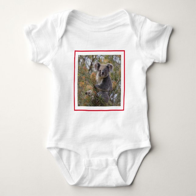 Grevillea Koala Bear, Baby Strampler (Vorderseite)