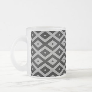 Grey and black diamond pattern mattglastasse