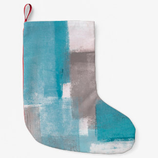 Grey and Blue Abstract Art Paintingabstract,painti Kleiner Weihnachtsstrumpf