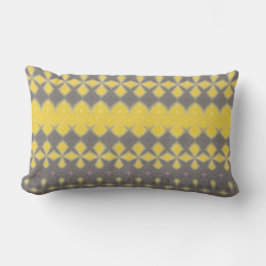Grey and yellow Throw Pillow Lendenkissen