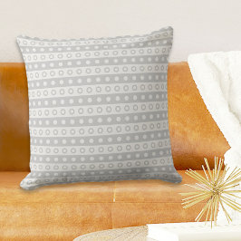 Grey Circles Pillow Kissen