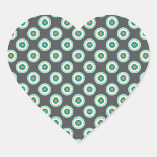 Grey Combincles by Shirley Taylor Herz-Aufkleber