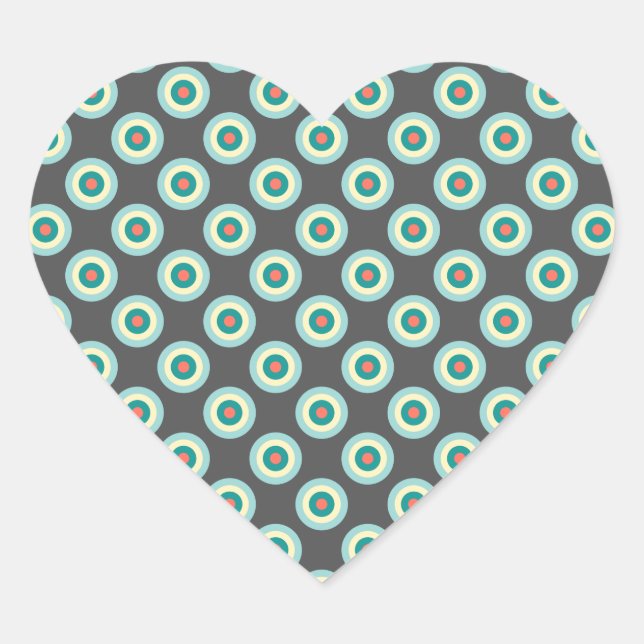 Grey Combincles by Shirley Taylor Herz-Aufkleber (Vorderseite)