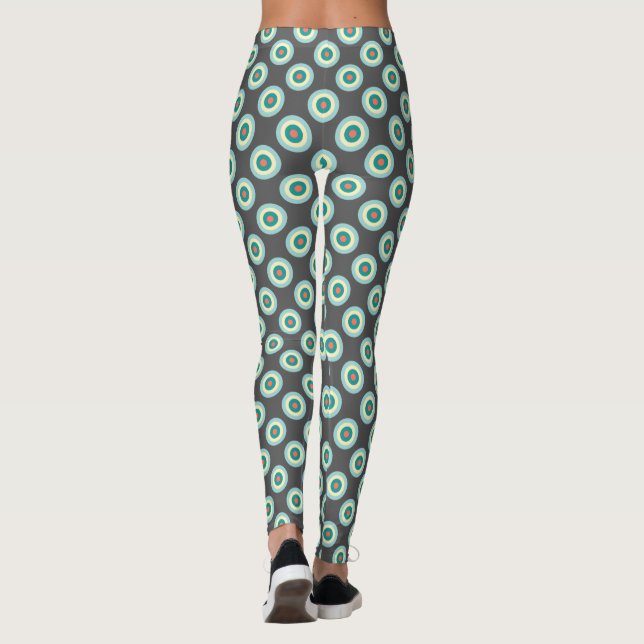 Grey Combincles by Shirley Taylor Leggings (Rückseite)