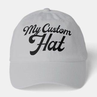 GREY Custom Baseball Cap Blank Template (Dad Cap) Truckerkappe