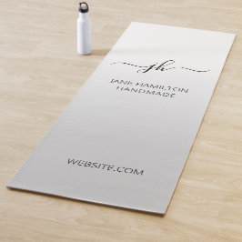 Grey Custom Logo Promotional Business Yogamatte