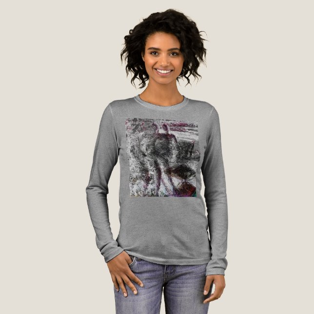 Grey Echo - Abstract Form Shirt (Volle Vorderseite)