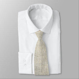 grey FAUX linen Neck Tie Krawatte