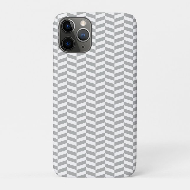 Grey Herringbone Case-Mate iPhone Hülle (Rückseite)