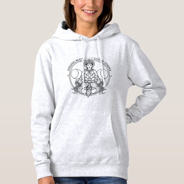 Grey Hoodie, SBLT Goddess and Lotus Hoodie (Vorderseite)