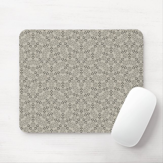 Grey minimalist Penrose geometric design desk mat Mousepad (Mit Mouse)