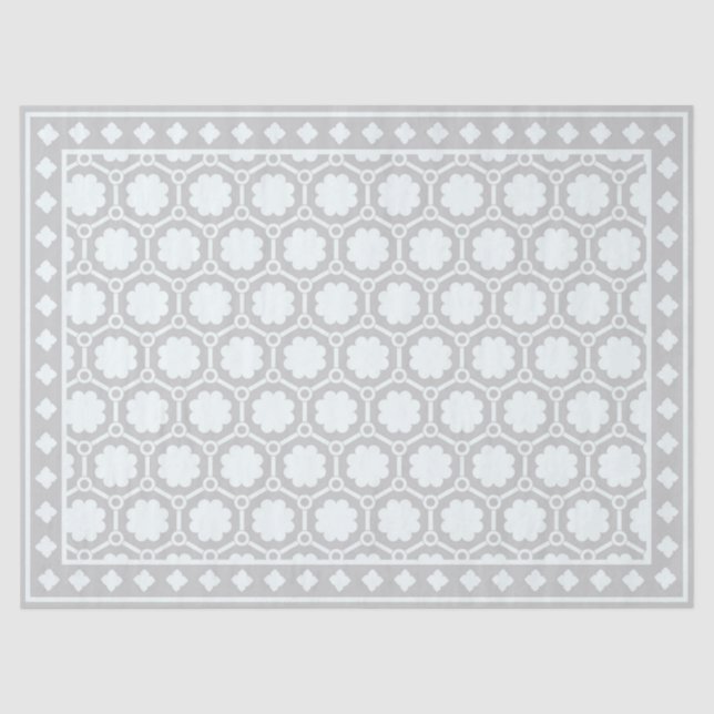 Grey Modern Bone inlay Decoupage Paper Seidenpapier (Vorderseite)