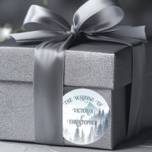 Grey Mountain Fog Forest Wilderness Winter Wedding