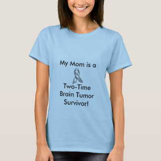 GREY_RIBBON, meine Mama ist a, Two-TimeBrain Tumor T-Shirt