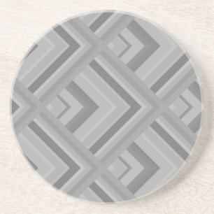 Grey scale pattern sandstein untersetzer