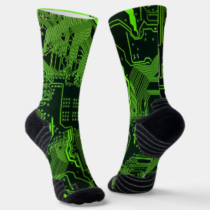 Grey-Schalttafel für Nerd-Leiterplatten Socken
