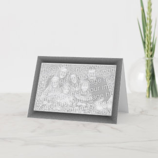 Grey Speckled (photo frame) Karte