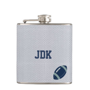 Grey Sports Jersey Football Flask Flachmann