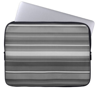 Grey stripes laptopschutzhülle