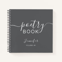 Grey White Script Your Name Poetry