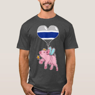 Greygender Pig Fairy - Nichtbinäres Geschlecht T-Shirt
