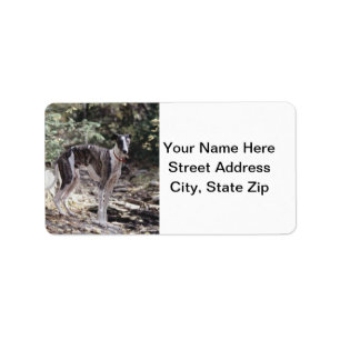 Greyhound Adressaufkleber