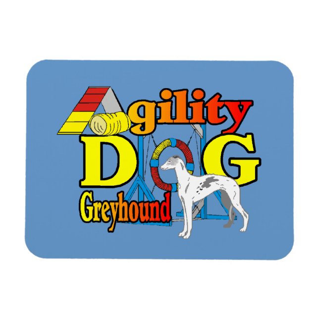 Greyhound-Agility Magnet (Horizontal)