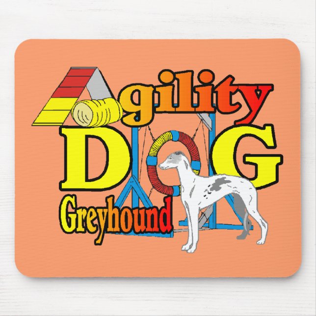 Greyhound_Agility Mousepad (Vorne)