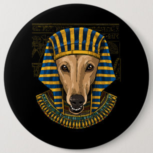 Greyhound Ägyptischer Pharao Historiker Button