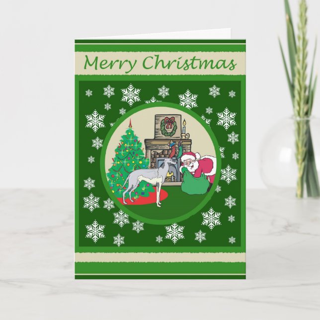 Greyhound Alte Weihnachten (Vorderseite)