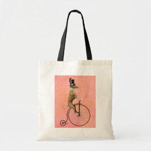 Greyhound auf Black Penny Farthing Tragetasche