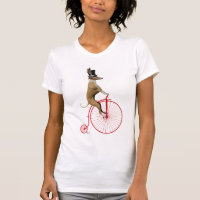 Greyhound auf Red Penny Farthing