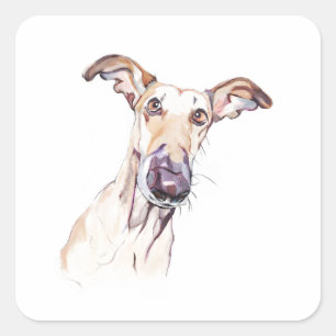 Greyhound Aufkleber, Laptop Hund Aufkleber