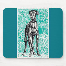 Greyhound Black Line Grüner Hintergrund Moriz Jung