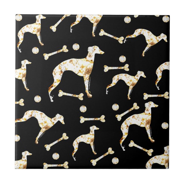 GREYHOUND BLING FLIESE (Vorderseite)
