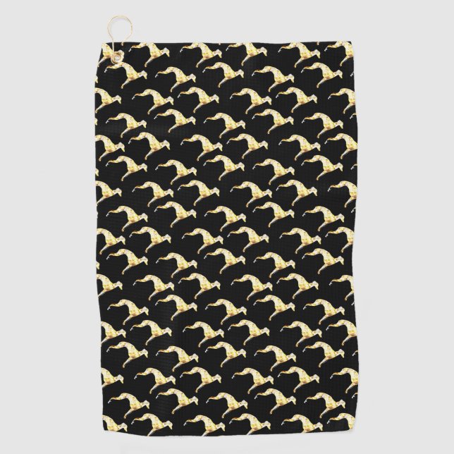 GREYHOUND BLING GOLFHANDTUCH (Vorderseite)