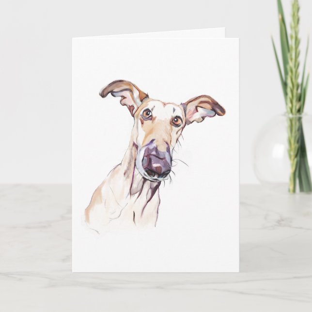Greyhound Card, Pet Lover Card -> Karte (Vorderseite)