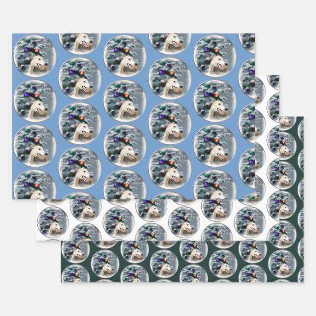 Greyhound Christmas Geschenkpapier Set (Set)