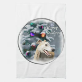 Greyhound Christmas Handtuch